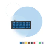 Keycaps AZERTY 40% couleurs unies