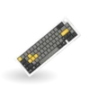 Clavier custom jaune et gris