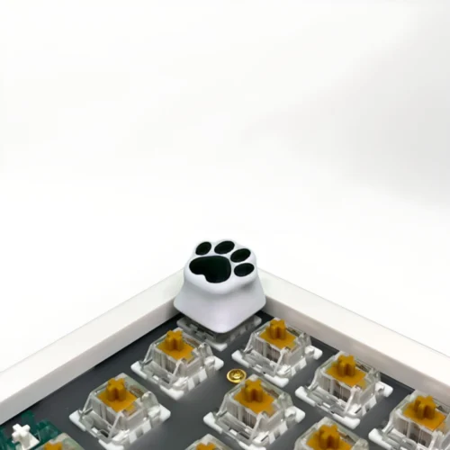 Keycaps blanche patte de chat