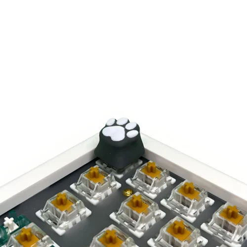 Keycaps gris patte de chat