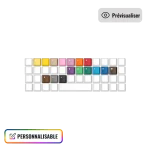 Keycaps 40 % AZERTY custom