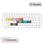 Keycaps 75 % AZERTY personnalisables